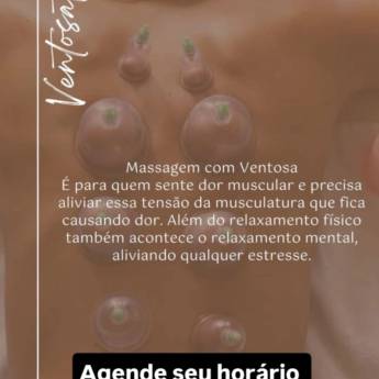 Comprar o produto de Alivie sua Tensão com a Ventosaterapia em Massoterapeutas em Ourinhos, SP por Solutudo