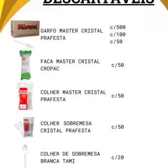 Comprar o produto de Descartáveis  em Descartáveis em Botucatu, SP por Solutudo
