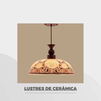 Comprar o produto de Lustres de Cerâmica em Lustres em Botucatu, SP por Solutudo