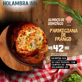 Comprar o produto de Almoço de Domingo – Parmegiana de Frango R$42,90 em Restaurantes em Riviera de Santa Cristina XIII, SP por Solutudo