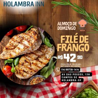 Comprar o produto de Almoço de Domingo – Filé de Frango R$42,90 em Restaurantes em Riviera de Santa Cristina XIII, SP por Solutudo