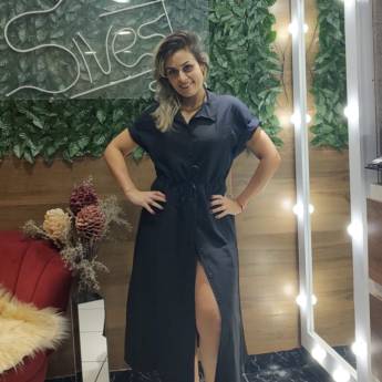 Comprar o produto de Vestido com Abertura Frontal M ao EXGG – Elegância em São Manuel em Roupas e Acessórios pela empresa Sivest em São Manuel, SP por Solutudo