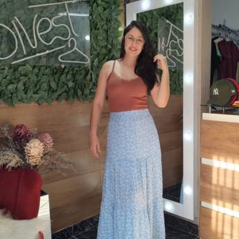 Comprar o produto de Saia Longa Três Marias Tam Único – Movimento e Leveza em São Manuel em Roupas e Acessórios em São Manuel, SP por Solutudo