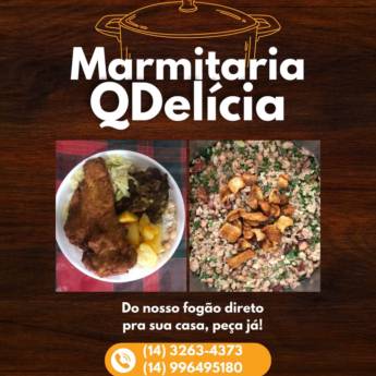 Comprar o produto de Cardápio do Dia – Terça-feira na Marmitaria QDelicia em Marmitarias em Lençóis Paulista, SP por Solutudo