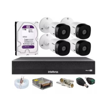 Comprar o produto de KIT 04 Câmeras / Locação - Monitoramento via Aplicativo - São Paulo em Alarmes e Câmeras em São Paulo, SP por Solutudo