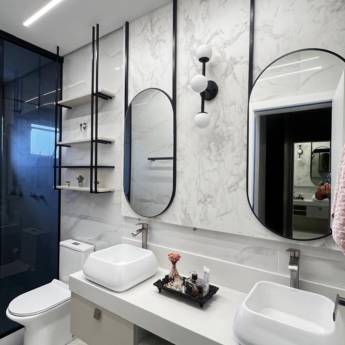 Comprar o produto de Móveis Planejados para Banheiros - Elegância e Organização Personalizada - Pato Branco em Móveis Planejados - Marcenarias em Pato Branco, PR por Solutudo