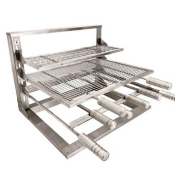 Comprar o produto de Grill Suspenso para Braseiro 60x40 – Grelha Uruguaia em Acessórios em Atibaia, SP por Solutudo