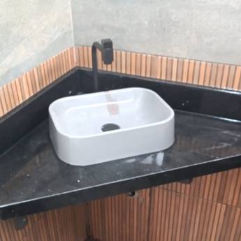 Comprar o produto de Pias de Granito para Banheiros em Barbacena - Sofisticação e Funcionalidade em Granito em Piedade do Rio Grande, MG por Solutudo
