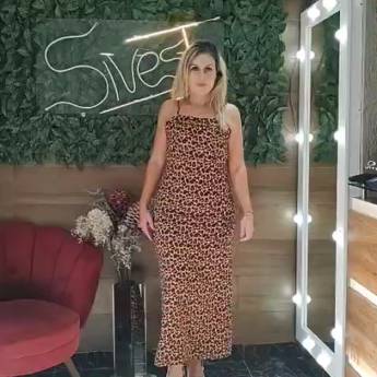 Comprar o produto de Vestido Feminino Tamanhos M e G – Sivest, São Manuel, SP em Roupas Femininas pela empresa Sivest em Areiópolis, SP por Solutudo