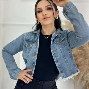 Comprar o produto de Jaqueta Jeans P ao GG | Sivest | São Manuel, SP em Roupas Femininas pela empresa Sivest em Areiópolis, SP por Solutudo