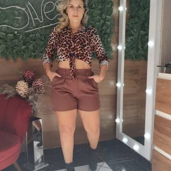 Comprar o produto de Camisa de Viscose Tamanho Único (Veste até 42) | Sivest | São Manuel, SP em Roupas Femininas pela empresa Sivest em Areiópolis, SP por Solutudo