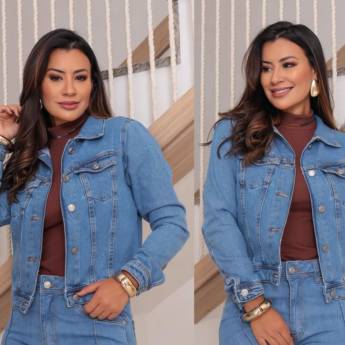 Comprar o produto de Jaqueta Jeans Dardak P ao GG – Estilo Premium em São Manuel em Roupas e Acessórios pela empresa Sivest em Areiópolis, SP por Solutudo