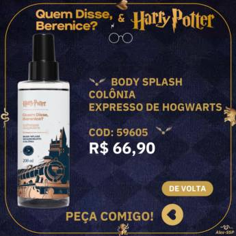 Comprar o produto de Body Splash Colônia - Expresso de Hogwarts - Linha Quem Disse, Berenice? & Harry Potter em Perfumarias - Cosméticos pela empresa Cris Scudeletti em Areiópolis, SP por Solutudo