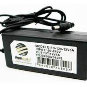 Comprar o produto de Fonte 12V 5A Cabeada Fasgold – Alimentação Segura e Estável em Cataguases, MG em Energia pela empresa Juseg - Elétrica e Segurança Eletrônica em Leopoldina, MG por Solutudo