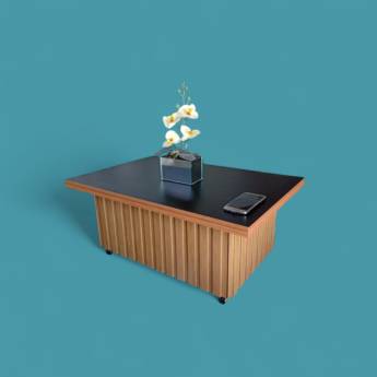 Comprar o produto de Mesa de Centro Ripada Premium – Sofisticação em Contagem em Móveis em Contagem, MG por Solutudo