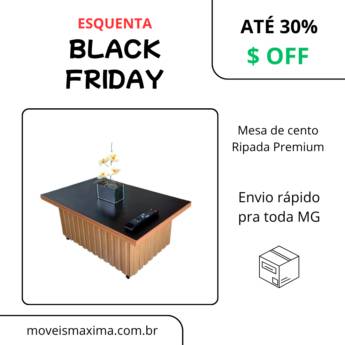 Comprar o produto de Mesa de Centro Ripada Premium – Sofisticação em Contagem em Móveis em Contagem, MG por Solutudo