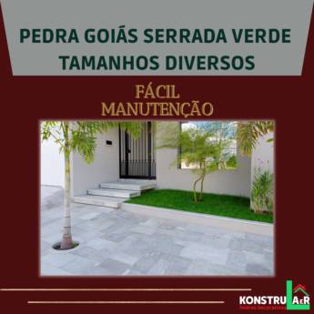 Comprar o produto de Pedra Goiás Verde Serrada – Resistência e Elegância para Seus Projetos em Ourinhos em Pedras em Santo Antônio da Platina, PR por Solutudo