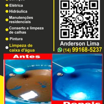 Comprar o produto de Higienização de Caixa d’Água em Avaré – Saúde e Segurança em Reparação e Manutenção  em Botucatu, SP por Solutudo