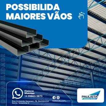 Comprar o produto de Perfis Estruturais - Resistência e Versatilidade para Sua Construção em Lençóis Paulista em Serralherias - Estruturas em Jaú, SP por Solutudo