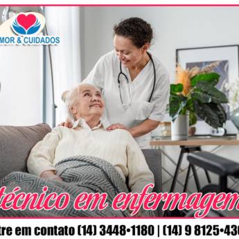 Comprar o produto de Técnico em Enfermagem em Avaré – Assistência Especializada em Domicílio em Enfermeiras e Cuidadores em Avaré, SP por Solutudo