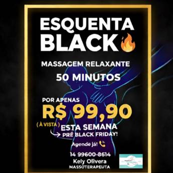 Comprar o produto de Esquenta Black - Massagem Relaxante em Massoterapeutas em Ourinhos, SP por Solutudo