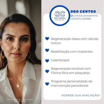 Comprar o produto de Consultório Odontológico em Macatuba - Oro Centro- Odontologia em Odontologia em Pederneiras, SP por Solutudo