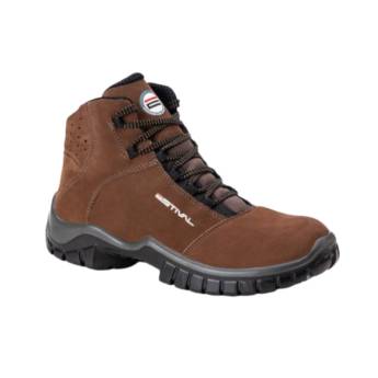 Comprar o produto de Botina de Segurança Nobuck Bico de Pvc  Estival em Calçados de Segurança pela empresa Protektus EPI e Sinalização em São Manuel, SP por Solutudo