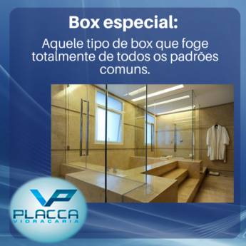 Comprar o produto de Box Especial – Elegância e Funcionalidade em Lençóis Paulista/SP em Vidros pela empresa Vidraçaria Placca em São Manuel, SP por Solutudo