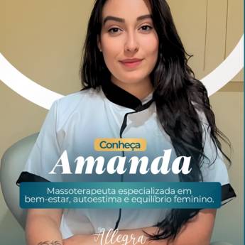 Comprar o produto de Amanda - Massoterapeuta especializada em bem-estar, autoestima e equilibrio feminino em Massoterapeutas em Mineiros, GO por Solutudo