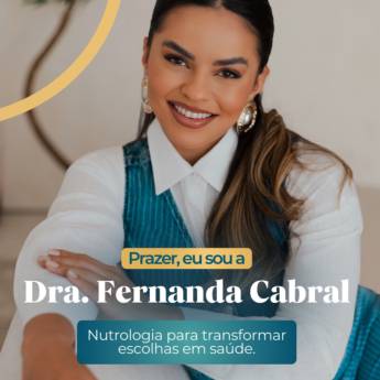 Comprar o produto de Dra. Fernanda Cabral - Nutrologia para transformar escolhas em saúde  em Nutrologia em Mineiros, GO por Solutudo