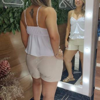 Comprar o produto de Batinha e Shorts Crepe – Roupas Femininas São Manuel em Roupas Femininas em São Manuel, SP por Solutudo