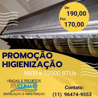 Comprar o produto de Higienização de Ar condicionado em Ar Condicionado em Sorocaba, SP por Solutudo