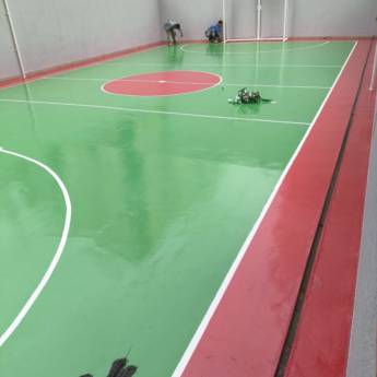 Comprar o produto de Pintura de quadra poliesportiva em Brasília com durabilidade e segurança em Pintores pela empresa Cma Pinturas em Guará, DF por Solutudo