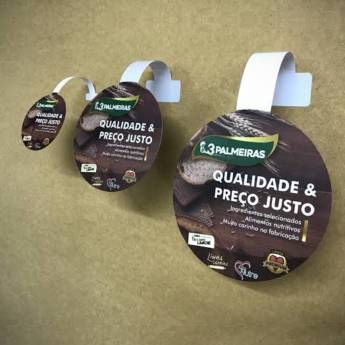 Comprar o produto de Wobbler PVC 50 mm ou em papel 170 grama em Gráficas e Impressão pela empresa Public Gráfica e Brindes em Ribeirão Preto, SP por Solutudo