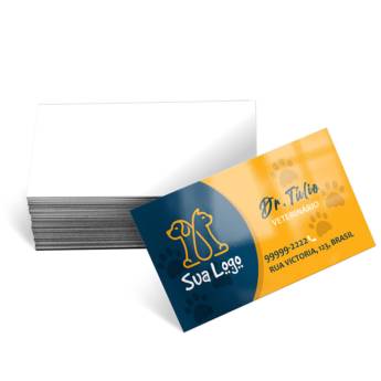 Comprar o produto de Cartões de Visita Couchê 250g em Cartão de Visita pela empresa Public Gráfica e Brindes em Ribeirão Preto, SP por Solutudo