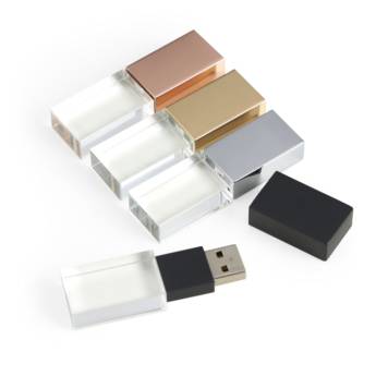 Comprar o produto de 050 Pen Drive Vidro 4GB/8GB/16GB/32GB/64GB em Pendrive pela empresa Public Gráfica e Brindes em Ribeirão Preto, SP por Solutudo