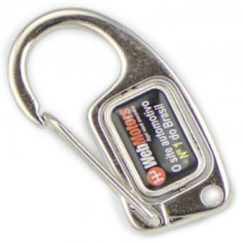 Comprar o produto de Chaveiros Mosquetões COD 146 - Mosquetão giratório em Chaveiros Mosquetão pela empresa Public Gráfica e Brindes em Ribeirão Preto, SP por Solutudo