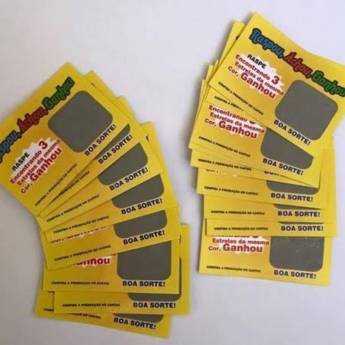 Comprar o produto de Raspadinha da sorte em Cartão de Visita pela empresa Public Gráfica e Brindes em Ribeirão Preto, SP por Solutudo