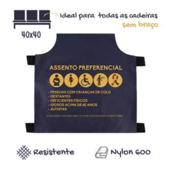 Comprar o produto de Capa de Cadeira Assento Preferencial em Placas de Sinalização pela empresa Public Gráfica e Brindes em Ribeirão Preto, SP por Solutudo
