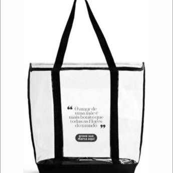 Comprar o produto de Sacola Transparente em PCV/NYLON 600 em Produtos de Dia das Mães pela empresa Public Gráfica e Brindes em Ribeirão Preto, SP por Solutudo