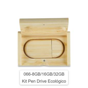 Comprar o produto de 066 Kit Pen Drive Ecológico 8GB/16GB/32GB em Pendrive pela empresa Public Gráfica e Brindes em Ribeirão Preto, SP por Solutudo