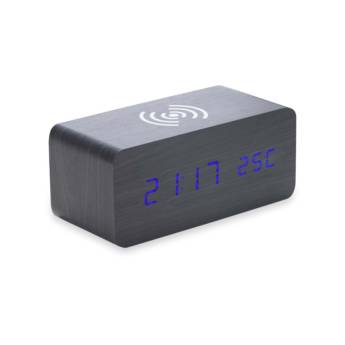 Comprar o produto de 04358 Relógio de Madeira com Carregamento por Indução em Relógios pela empresa Public Gráfica e Brindes em Ribeirão Preto, SP por Solutudo