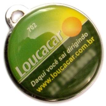 Comprar o produto de Chaveiro Chapinha Metálica COD 702 - Chap. redonda 3,5cm em Chaveiros Chapinha pela empresa Public Gráfica e Brindes em Ribeirão Preto, SP por Solutudo