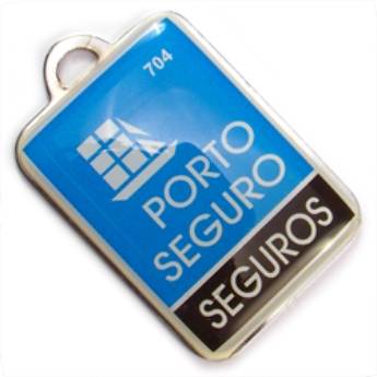 Comprar o produto de Chaveiro Chapinha Metálica COD 704 - Chapinha 3,7x2,7cm em Chaveiros Chapinha pela empresa Public Gráfica e Brindes em Ribeirão Preto, SP por Solutudo