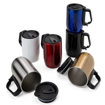 Comprar o produto de 18624 Caneca Inox Parede Dupla 350 ml em Canecas pela empresa Public Gráfica e Brindes em Ribeirão Preto, SP por Solutudo