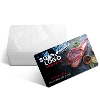 Comprar o produto de CARTÕES DE VISITA PVC 0,50MM PREMIUM BRANCO em Cartão de Visita pela empresa Public Gráfica e Brindes em Ribeirão Preto, SP por Solutudo