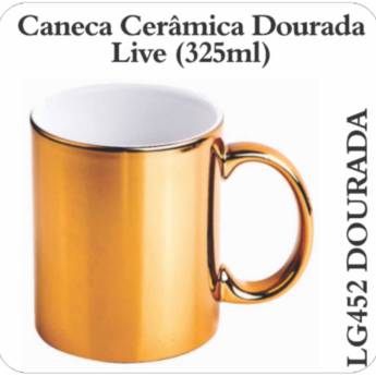 Comprar o produto de Canecas de Cerâmica Dourada em Xícaras pela empresa Public Gráfica e Brindes em Ribeirão Preto, SP por Solutudo