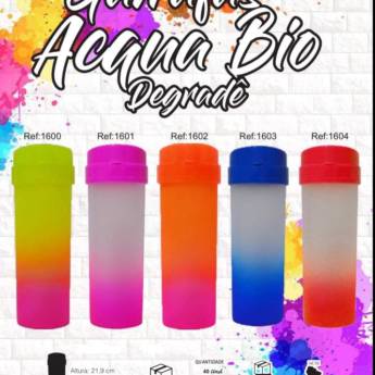 Comprar o produto de Garrafa Acqua Bio Degradê em Garrafas de Plástico pela empresa Public Gráfica e Brindes em Ribeirão Preto, SP por Solutudo
