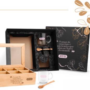 Comprar o produto de Kit para Chá em Bambu em Produtos de Dia das Mães pela empresa Public Gráfica e Brindes em Ribeirão Preto, SP por Solutudo