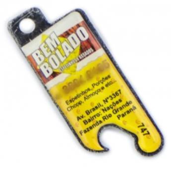 Comprar o produto de Chaveiro Chapinha Metálica COD 747 - Abridor de Garrafa em Chaveiros Chapinha pela empresa Public Gráfica e Brindes em Ribeirão Preto, SP por Solutudo